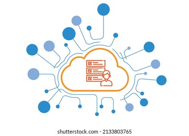 List Segmentation And Strategy Icon Vector Design