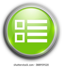 List sign icon. Content view options