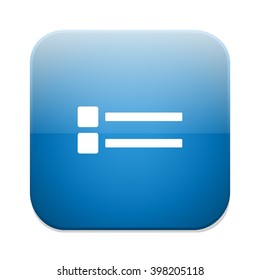 List sign icon. Content view option button