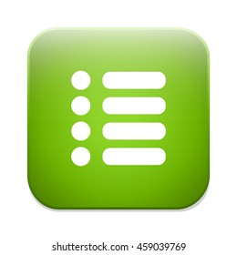 List sign icon. Content view option button