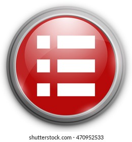 List sign icon. Content view options