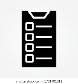 list sign icon template color editable.