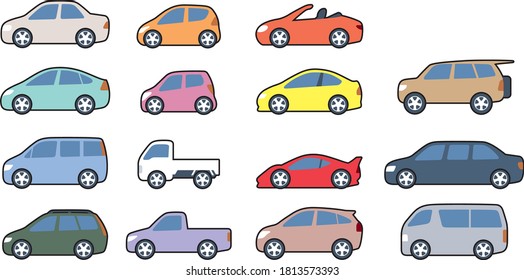 lista de tipos simples del cuerpo del coche