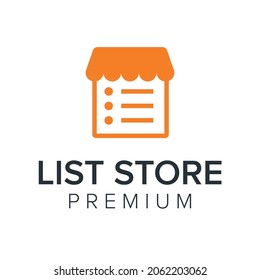 List Store Logo icon vector template