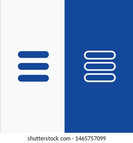 List, Task, Text Line and Glyph Solid icon Blue banner Line and Glyph Solid icon Blue banner. Vector Icon Template background