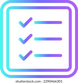 List Teamwork and Management icon with blue duotone style. document, checklist, report, form, note, paper, notebook. Vector illustration