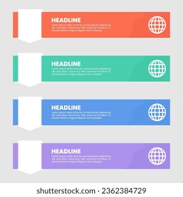 list template in infographic form for presentation design