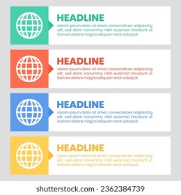 list template in infographic form for presentation design