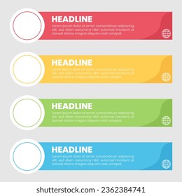 list template in infographic form for presentation design