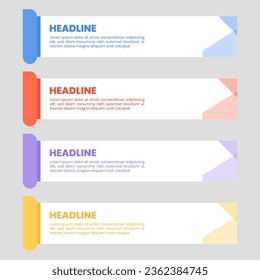 list template in infographic form for presentation design