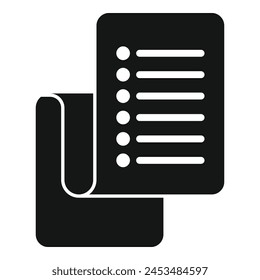 Lista de elementos de Plantilla icono Vector simple. Adicción a las sábanas. Deseo clave