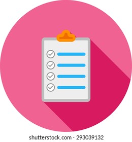 List, tick, paper, icon vector image.Can also be used for banking, finance, business. Suitable for web apps, mobile apps and print media.