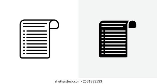 List vecor icon set. Stock vector illustrator. EPS 10