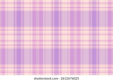 List vector background pattern, gentle tartan texture seamless. Abstract textile fabric plaid check in light and purple colors palette.