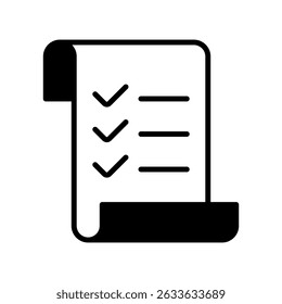 List Vector for Black Friday Shopping Checklist. Organized planning illustration, to-do list concept, holiday purchase guide
