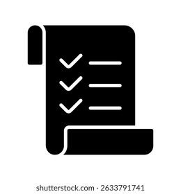 List Vector for Black Friday Shopping Checklist. Organized planning illustration, to-do list concept, holiday purchase guide