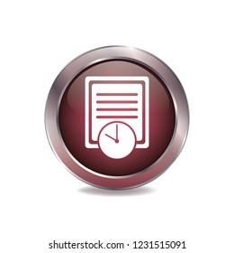 List vector button, web design element