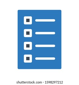 list vector glyph color icon 