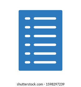 list vector glyph color icon 