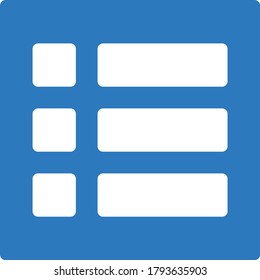 list vector glyph color icon 