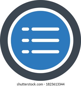 list vector glyph color icon 