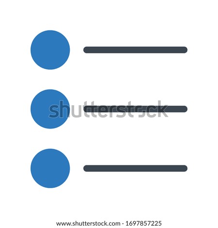 list vector glyph color icon 