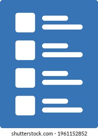list vector glyph colour icon