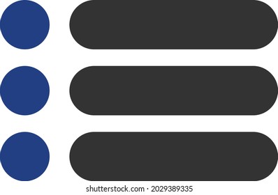 List Vector Glyph Two Color
