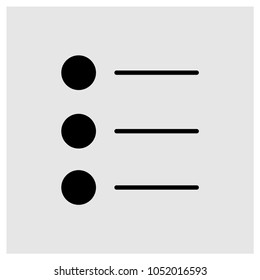 List Vector Icon