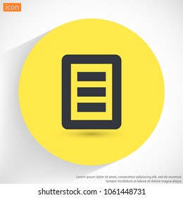 List  vector icon