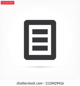 List  vector icon