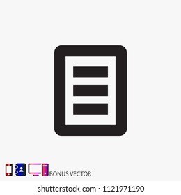 List  vector icon