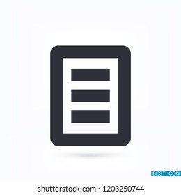 List  vector icon