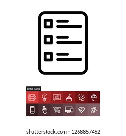 List vector icon