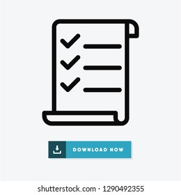 List vector icon