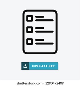 List vector icon