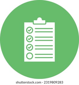 Icono de vector de lista. Se puede usar para imprimir, móviles y aplicaciones web.