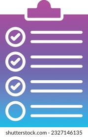 List vector icon. Can be used for printing, mobile and web applications.