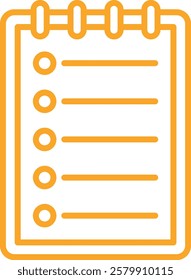 List vector icon. Can be used for printing, mobile and web applications.