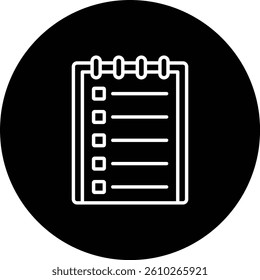 List vector icon. Can be used for printing, mobile and web applications.