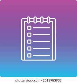 List vector icon. Can be used for printing, mobile and web applications.