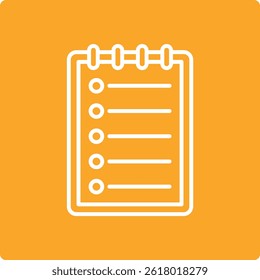 Icono de Vector de lista. Se puede utilizar para aplicaciones de impresión, móviles y de Web.