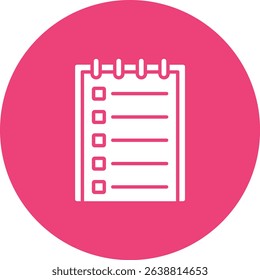 List vector icon. Can be used for printing, mobile and web applications.