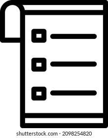 List Vector Icon Desing Illustration