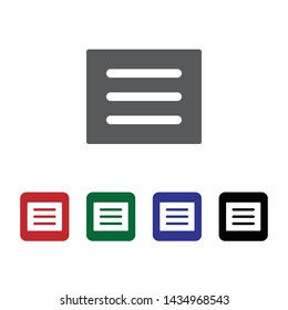 List vector icon. Element of interface for mobile concept and web apps illustration. Thin glyph icon for website design and development, app development. Vector icon