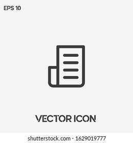 List vector icon illustration. Ui/Ux. Premium quality. 
