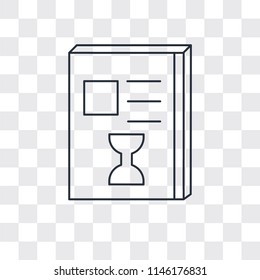 List vector icon isolated on transparent background, List logo concept