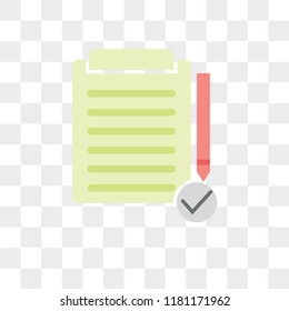 List vector icon isolated on transparent background, List logo concept