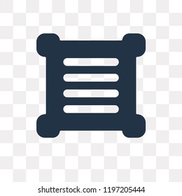 List vector icon isolated on transparent background, List transparency concept can be used web and mobile
