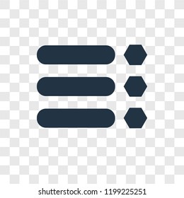 List vector icon isolated on transparent background, List transparency logo concept